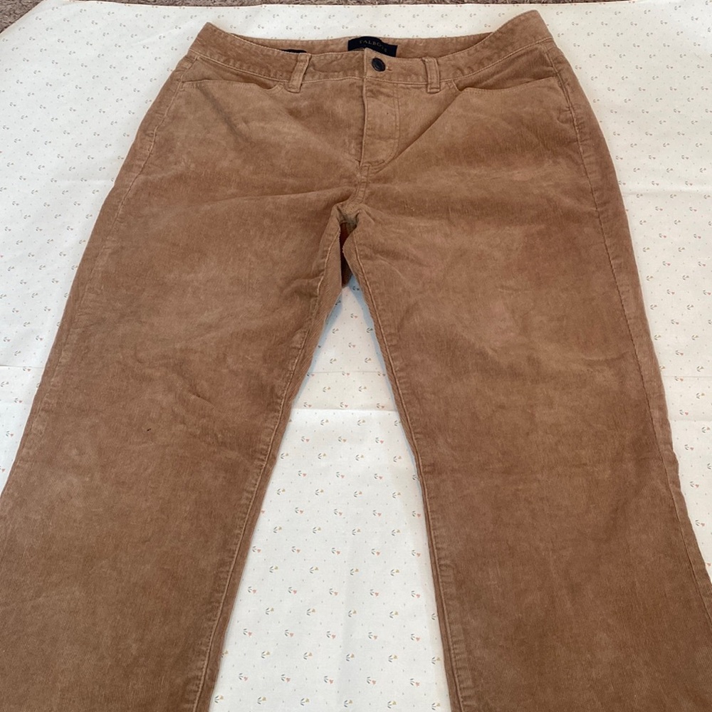 Flared corduroy pants